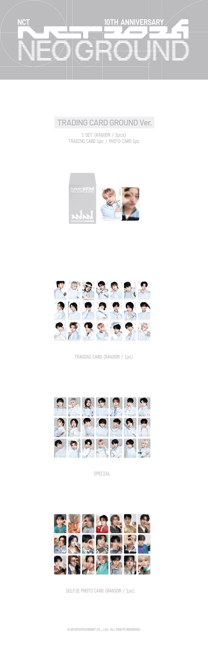 NCT 10TH ANNIVERSARY NEO GROUND Goods - RANDOM TRADING CARD GROUND